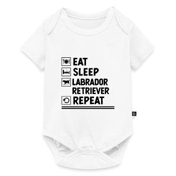 Eat Sleep Labrador Retriever Repeat Lab Dog - Baby Premium short-sleeve bodysuit - white - Front