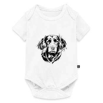 DEUTSCHER WACHTELHUND Jagdhund Jagdhunde Wilsigns - Baby Premium Kurzarmbody - Weiß - Vorne