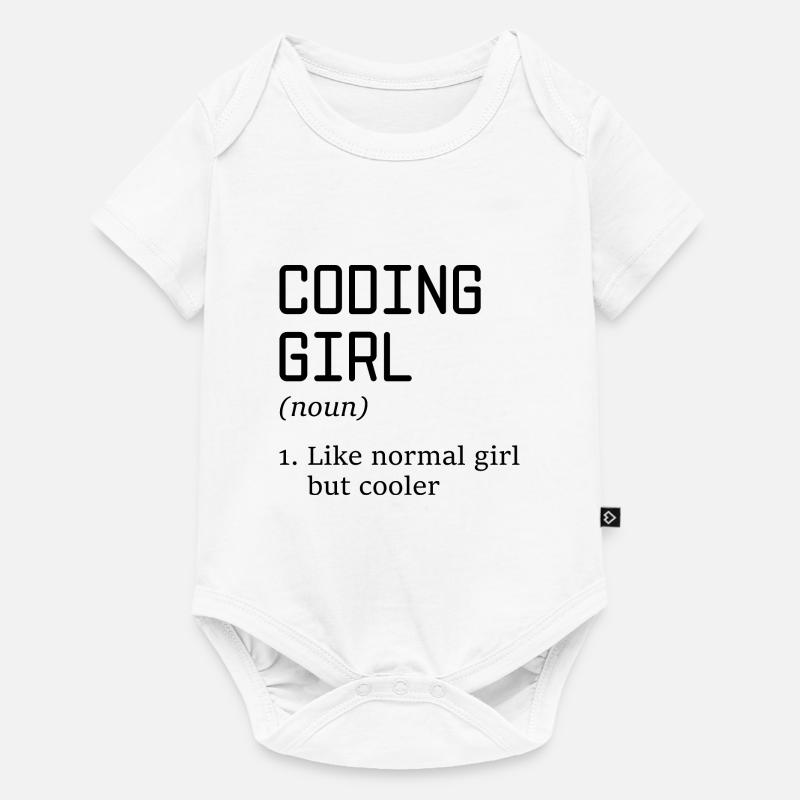 Coding Girl Definition Noun Software Developer Pro - Baby Premium Kurzarmbody - Weiß
