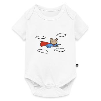 Hero Symbol Fly Bear Animal - Baby Premium short-sleeve bodysuit - white - Front