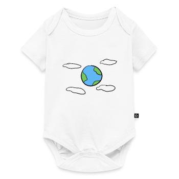 Earth Sky Clouds Symbol - Baby Premium short-sleeve bodysuit - white - Front