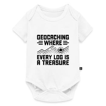 Geocaching Geocache Funny Geocacher Geocacher Sayi - Baby Premium short-sleeve bodysuit - white - Front