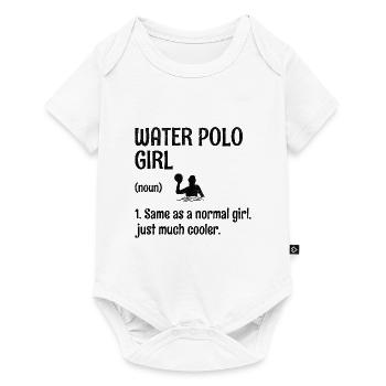Fille de water-polo comme une fille normale Juste beaucoup de co - Body à manches courtes Premium Bébé - blanc - Devant
