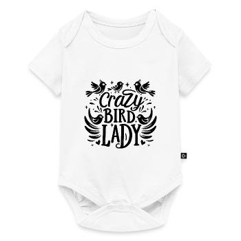 Crazy Bird Lady Birdwatching Birder Birds - Baby Premium short-sleeve bodysuit - white - Front