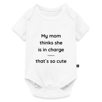 The little Prince - My mom thinks she is in charge - Baby Premium Kurzarmbody - Weiß - Vorne