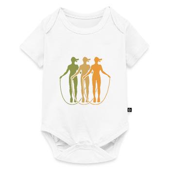 Jumping Rope Graphic Rope Jumping Rope Skipping Si - Baby Premium Kurzarmbody - Weiß - Vorne