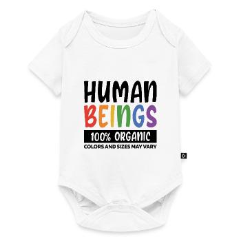Human Beings 100% Organic Colors And Sizes May Var - Baby Premium Kurzarmbody - Weiß - Vorne