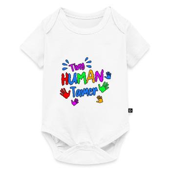 Tiny Human Security Daycare Provider Babysitting D - Baby Premium Kurzarmbody - Weiß - Vorne