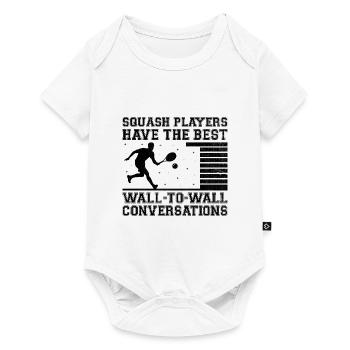 Squash Player Squash Tennis Player Raquetball Spor - Baby Premium short-sleeve bodysuit - white - Front