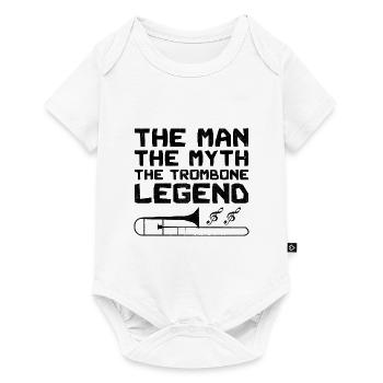 Trombonist Trombone Player Marching Band Trombone - Baby Premium short-sleeve bodysuit - white - Front