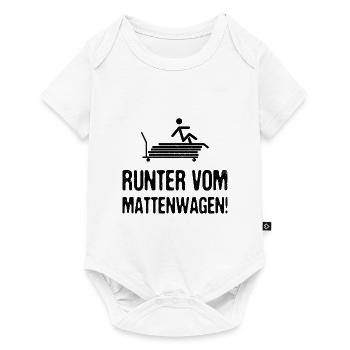 Einschulung Runter Vom Mattenwagen Sportunterricht - Baby Premium Kurzarmbody - Weiß - Vorne