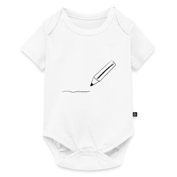 draw pen - Baby Premium short-sleeve bodysuit - white - Front