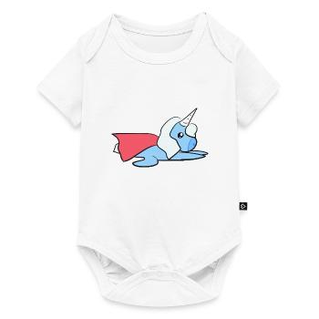 Unicorn Animal Blue Symbol Fantasy Hero - Baby Premium short-sleeve bodysuit - white - Front
