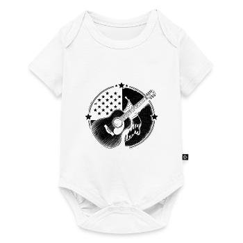 American Flag Country Music Song Lover USA Patriot - Baby Premium short-sleeve bodysuit - white - Front