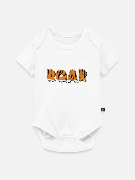 ROAR - Baby Premium Kurzarmbody - Weiß