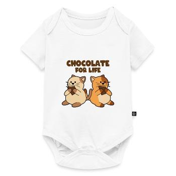 Chocolate for Life Cats - Baby Premium short-sleeve bodysuit - white - Front