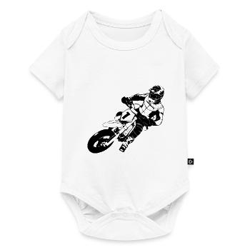 Supermoto - Supermotard - Baby Premium short-sleeve bodysuit - white - Front