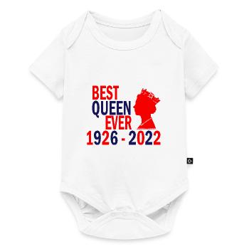 queen best ever Elisabeth II 1926 - 2022 - Body à manches courtes Premium Bébé - blanc - Devant
