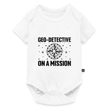 Géocaching Géocache Géocacher Funny Geocacher Sayi - Body à manches courtes Premium Bébé - blanc - Devant