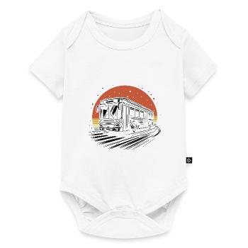Retro Bus School Bus Driver Driving Busman Drivers - Baby Premium short-sleeve bodysuit - white - Front
