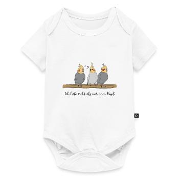 Nymphensittich Vogel Haustier Lustiger Spruch - Baby Premium Kurzarmbody - Weiß - Vorne