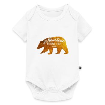 Yellowstone bear gold color - Baby Premium short-sleeve bodysuit - white - Front