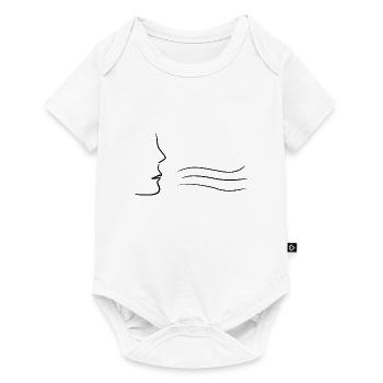 wind atmen - Baby Premium Kurzarmbody - Weiß - Vorne