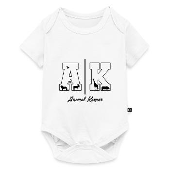 Retro Graphic Animal Keeper Zoo Keeper Animal Love - Baby Premium Kurzarmbody - Weiß - Vorne