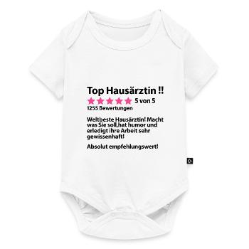 Dankeschön Danke Sagen für Hausärztin Arztpraxis - Baby Premium Kurzarmbody - Weiß - Vorne