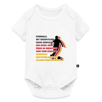 Fußballspruch EM 2024 Deutschland Europameister - Baby Premium Kurzarmbody - Weiß - Vorne