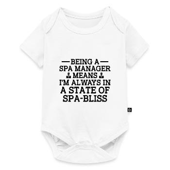 SPA Manager Job Wellness Funny SPA Management Sayi - Baby Premium short-sleeve bodysuit - white - Front