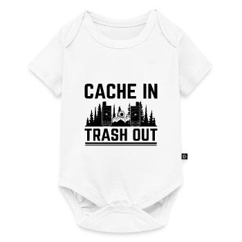 Geocaching Geocache Funny Geocacher Geocacher Sayi - Baby Premium short-sleeve bodysuit - white - Front