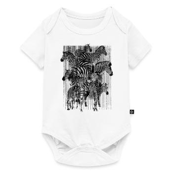 Zebra (Stripes) - Baby Premium short-sleeve bodysuit - white - Front