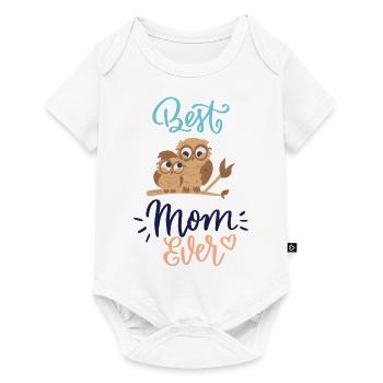 Best mom ever - Baby Premium short-sleeve bodysuit - white - Front