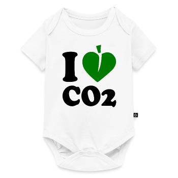 I love co2 - Baby Premium Kurzarmbody - Weiß - Vorne
