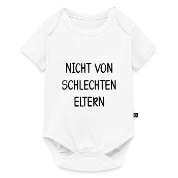 Nicht Von Schlechten Eltern - Baby Premium Kurzarmbody - Weiß - Vorne