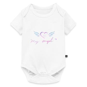 my angel heart wings flying symbol love - Baby Premium short-sleeve bodysuit - white - Front