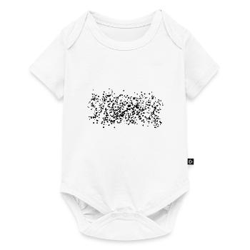 Point brillant du motif de points - Body à manches courtes Premium Bébé - blanc - Devant