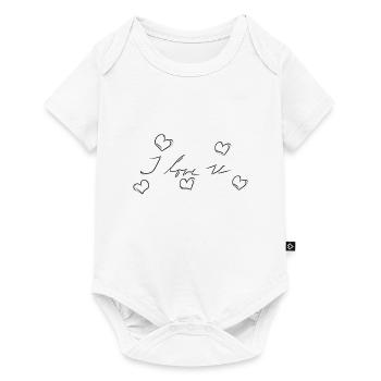 I love you heart heart - Baby Premium short-sleeve bodysuit - white - Front