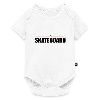 Skater Skateboarding Skateboard - Skateboarder - Baby Premium Kurzarmbody - Weiß - Vorne
