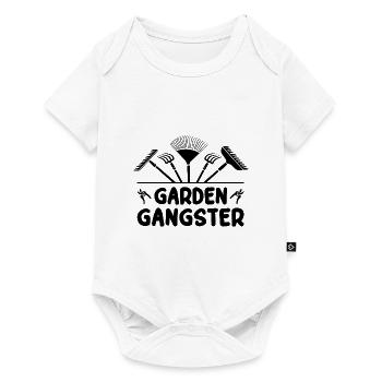 Garden Gangster Graphic Gardener Hogriculture Gard - Baby Premium Kurzarmbody - Weiß - Vorne