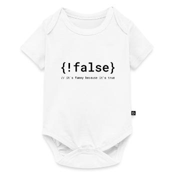 Code Humor Tee: The Logical Joke - Baby Premium short-sleeve bodysuit - white - Front
