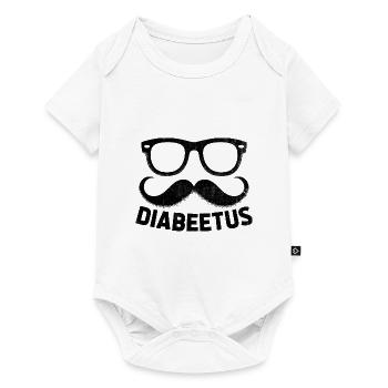 Diabeetus Sensibilisation au diabète Poils du visage Barbe - Body à manches courtes Premium Bébé - blanc - Devant
