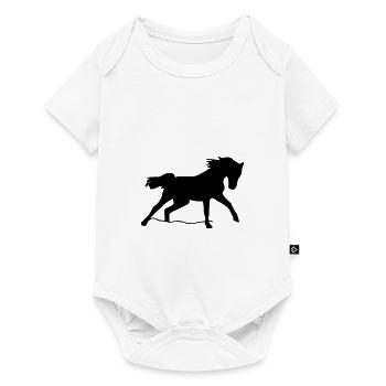 Pferd - Baby Premium Kurzarmbody - Weiß - Vorne