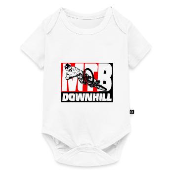 Downhill - MTB - Mountain biker - Baby Premium short-sleeve bodysuit - white - Front