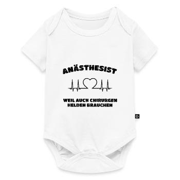 Anästhesist Weil Auch Chirurgen Helden Brauchen Ce - Baby Premium Kurzarmbody - Weiß - Vorne
