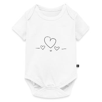 heart love - Baby Premium short-sleeve bodysuit - white - Front
