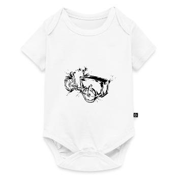 Cargo bike - Baby Premium short-sleeve bodysuit - white - Front