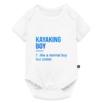 Kayaking Boy Like A Regular Boy But Cooler Kayak C - Baby Premium Kurzarmbody - Weiß - Vorne