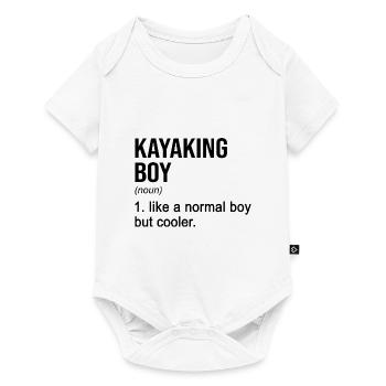Kayaking Boy Like A Regular Boy But Cooler Kayak C - Baby Premium Kurzarmbody - Weiß - Vorne